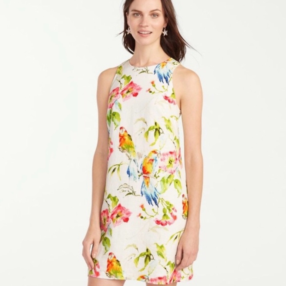 Tommy Bahama Parrot Floral Print Shift Dress